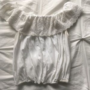 Cropped baby doll shirt